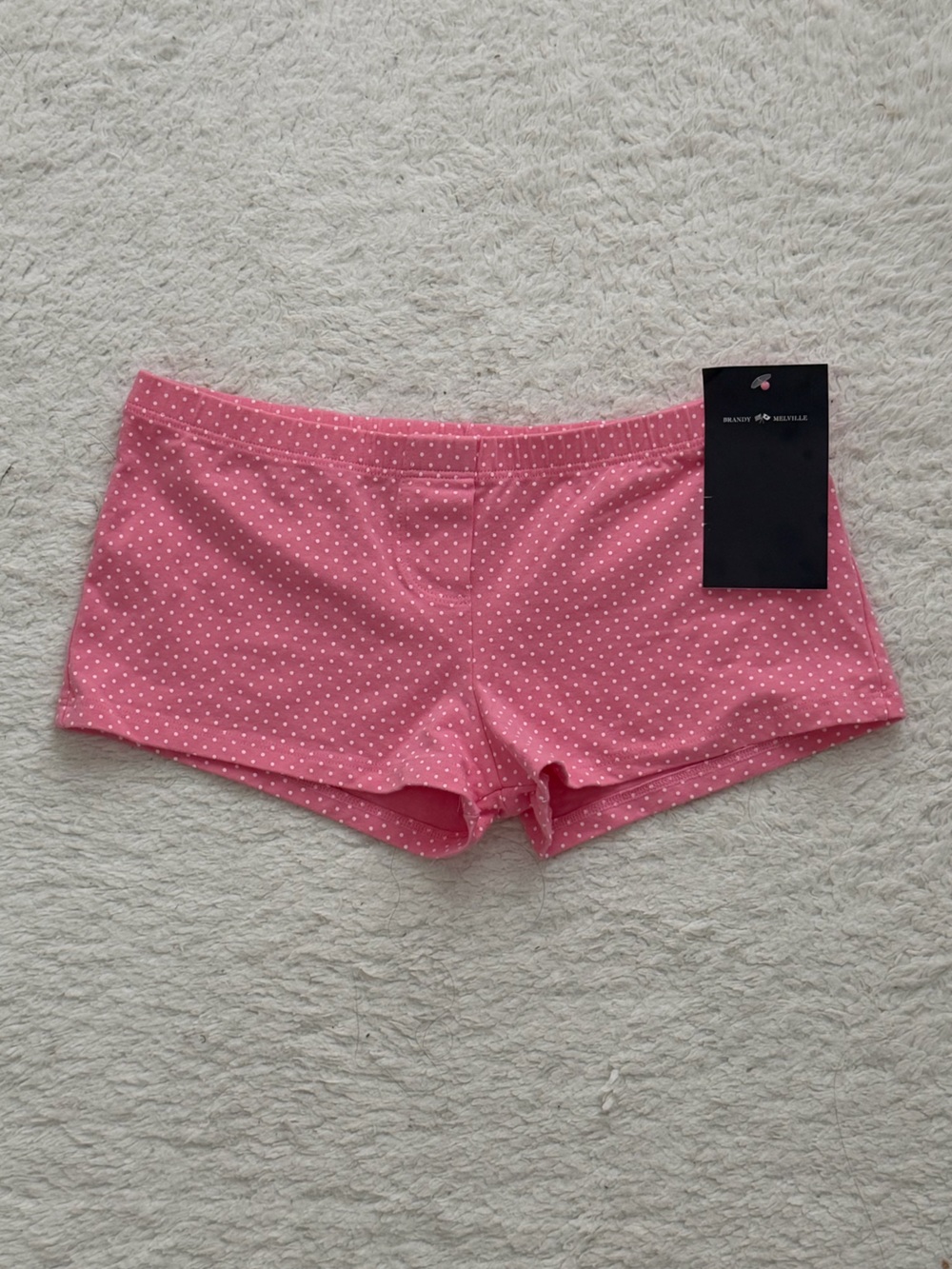 BNWT brandy melville pink polka dot boxer short